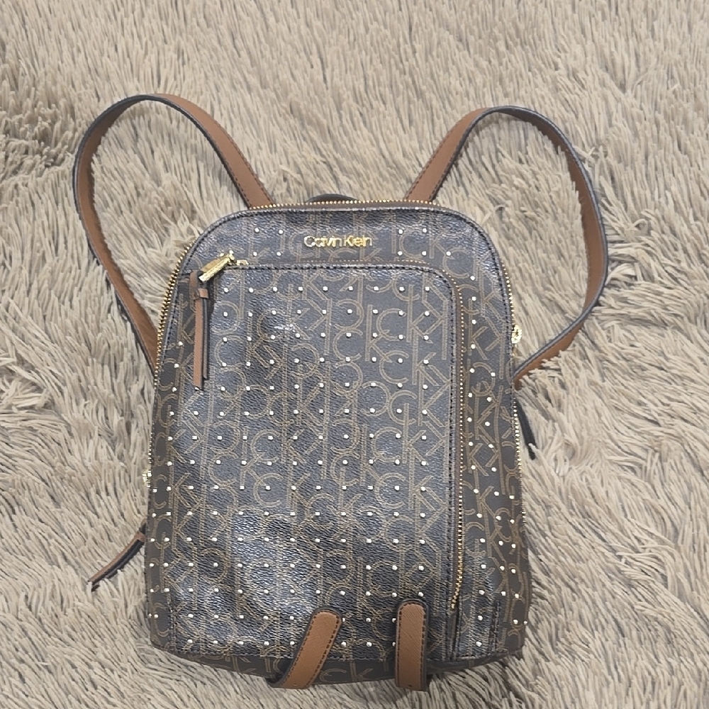 Calvin Klein Brown Backpack Amazing Condition